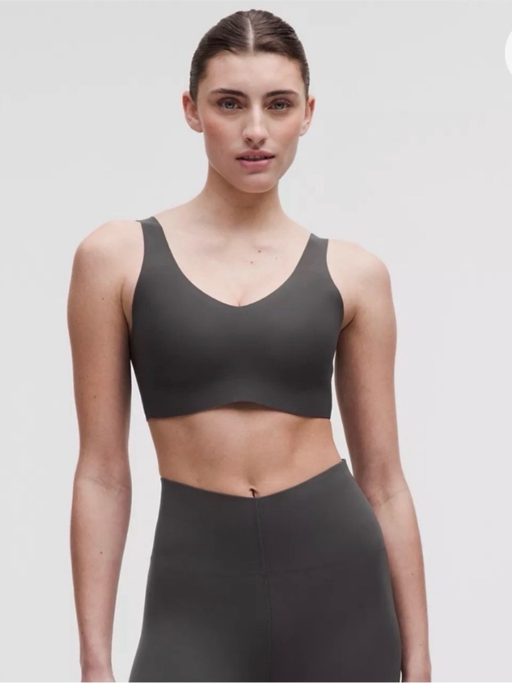 Lululemon Glow Up Bra *Light Support, B/C Cup Graphite Grey - L